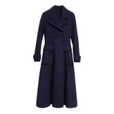 Double breasted winter cashmere wool coat - FashionByTeresa